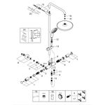 Casa si Gradina - Sanitare - Cazi si cabine de dus - Coloane si seturi de dus - Sistem de dus Grohe 26978001, 250 mm, 1 bar, 110 mm, 1.75 m, 1132 mm, 412 mm, 1 functii palarie dus, Crom - Infinity.ro