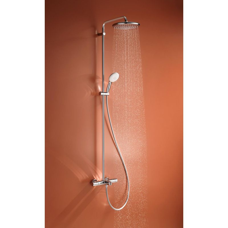 Casa si Gradina - Sanitare - Cazi si cabine de dus - Coloane si seturi de dus - Sistem de dus Grohe 26672001, 250 mm, 1 bar, 110 mm, 1.75 m, 1588 mm, 412 mm, 1 functii palarie dus, Crom - Infinity.ro