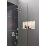 Casa si Gradina - Sanitare - Cazi si cabine de dus - Coloane si seturi de dus - Dus fix Grohe 26458000, 260 mm, 1 bar, 380 mm, 3 pulverizari, 1/2 conexiune instalare, pivotant, Crom - Infinity.ro
