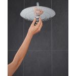 Casa si Gradina - Sanitare - Cazi si cabine de dus - Coloane si seturi de dus - Dus fix Grohe 26458000, 260 mm, 1 bar, 380 mm, 3 pulverizari, 1/2 conexiune instalare, pivotant, Crom - Infinity.ro