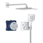 Casa si Gradina - Sanitare - Cazi si cabine de dus - Coloane si seturi de dus - Sistem de dus Grohe 34865000, 310 mm, 1 bar, 130 mm, 1.5 m, 135 mm, 422 mm, 1 functii palarie dus, Crom - Infinity.ro