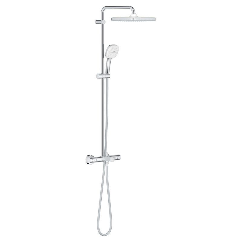 Casa si Gradina - Sanitare - Cazi si cabine de dus - Coloane si seturi de dus - Sistem de dus Grohe 26975001, 250 mm, 1 bar, 110 mm, 1.75 m, 1132 mm, 412 mm, 1 functii palarie dus, Crom - Infinity.ro
