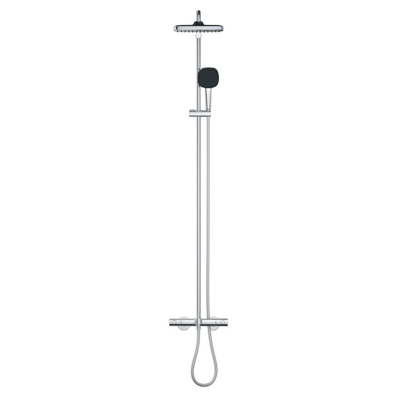 Casa si Gradina - Sanitare - Cazi si cabine de dus - Coloane si seturi de dus - Sistem de dus Grohe 26984001, 250 mm, 1 bar, 110 mm, 1.75 m, 1588 mm, 412 mm, 1 functii palarie dus, Crom - Infinity.ro