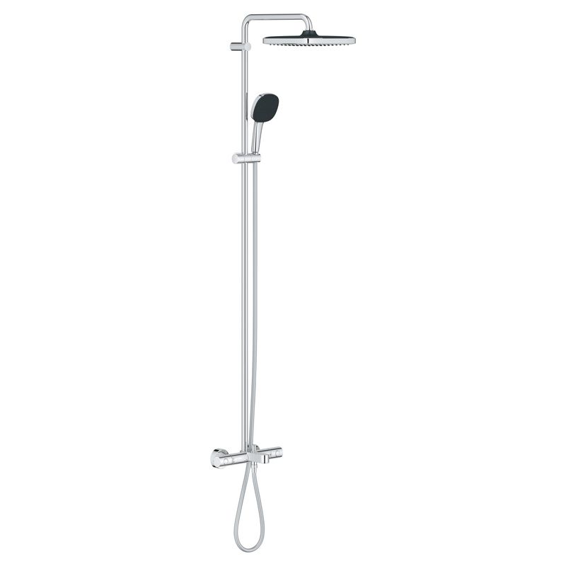 Casa si Gradina - Sanitare - Cazi si cabine de dus - Coloane si seturi de dus - Sistem de dus Grohe 26984001, 250 mm, 1 bar, 110 mm, 1.75 m, 1588 mm, 412 mm, 1 functii palarie dus, Crom - Infinity.ro