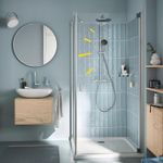 Casa si Gradina - Sanitare - Cazi si cabine de dus - Coloane si seturi de dus - Sistem de dus Grohe 26677001, 250 mm, 1 bar, 110 mm, 1.75 m, 1132 mm, 412 mm, 1 functii palarie dus, Crom - Infinity.ro