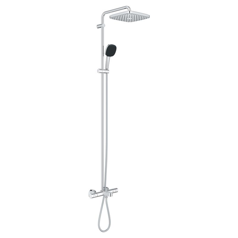 Casa si Gradina - Sanitare - Cazi si cabine de dus - Coloane si seturi de dus - Sistem de dus Grohe 26984001, 250 mm, 1 bar, 110 mm, 1.75 m, 1588 mm, 412 mm, 1 functii palarie dus, Crom - Infinity.ro