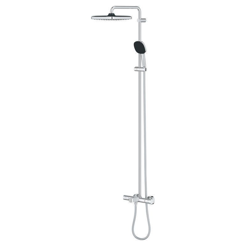 Casa si Gradina - Sanitare - Cazi si cabine de dus - Coloane si seturi de dus - Sistem de dus Grohe 26984001, 250 mm, 1 bar, 110 mm, 1.75 m, 1588 mm, 412 mm, 1 functii palarie dus, Crom - Infinity.ro