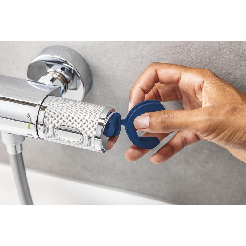 Casa si Gradina - Sanitare - Cazi si cabine de dus - Coloane si seturi de dus - Sistem de dus Grohe 26984001, 250 mm, 1 bar, 110 mm, 1.75 m, 1588 mm, 412 mm, 1 functii palarie dus, Crom - Infinity.ro