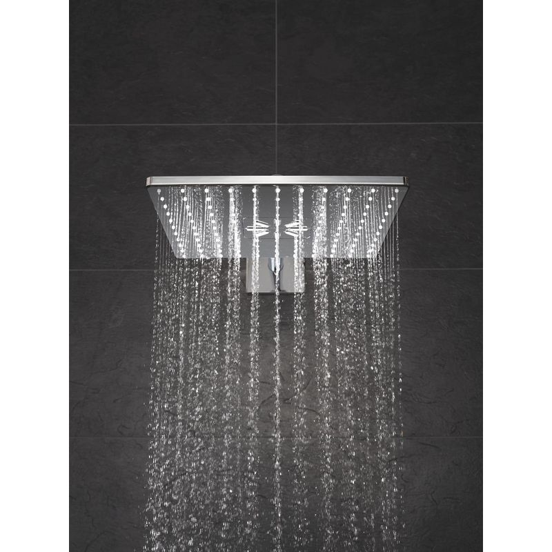 Casa si Gradina - Sanitare - Cazi si cabine de dus - Coloane si seturi de dus - Dus fix Grohe 26479000, 310 mm, 1 bar, 430 mm, 2 pulverizari, 26484000 cod valva incastrata, pivotant, Crom - Infinity.ro