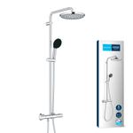 Casa si Gradina - Sanitare - Cazi si cabine de dus - Coloane si seturi de dus - Sistem de dus Grohe 26677001, 250 mm, 1 bar, 110 mm, 1.75 m, 1132 mm, 412 mm, 1 functii palarie dus, Crom - Infinity.ro