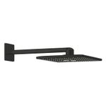 Casa si Gradina - Sanitare - Cazi si cabine de dus - Coloane si seturi de dus - Dus fix Grohe 264792430, 310 mm, 1 bar, 430 mm, 2 pulverizari, 1/2 conexiune instalare, pivotant, Negru - Infinity.ro
