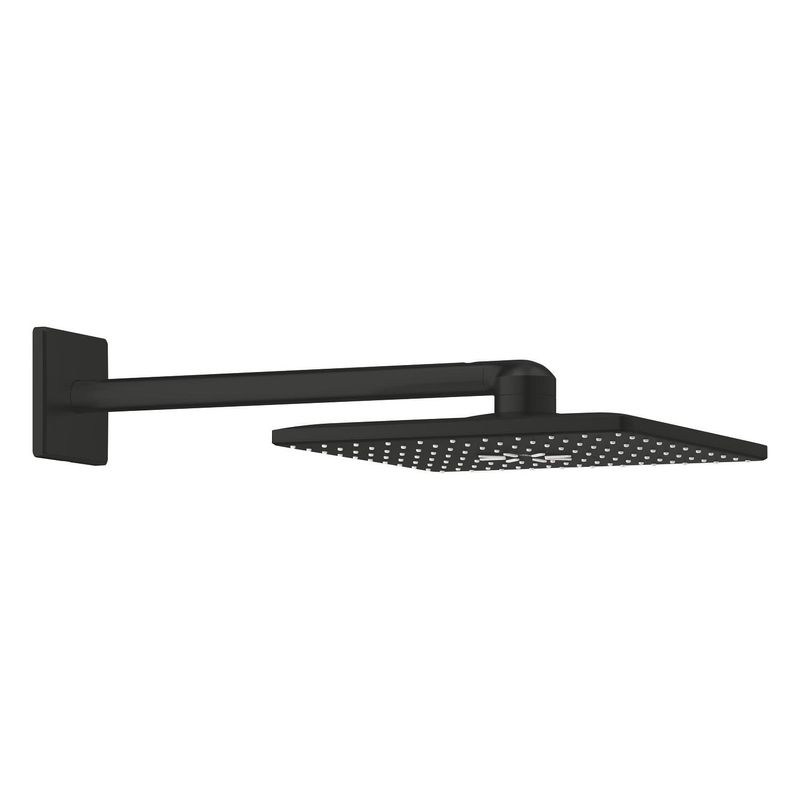 Casa si Gradina - Sanitare - Cazi si cabine de dus - Coloane si seturi de dus - Dus fix Grohe 264792430, 310 mm, 1 bar, 430 mm, 2 pulverizari, 1/2 conexiune instalare, pivotant, Negru - Infinity.ro