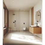 Casa si Gradina - Sanitare - Cazi si cabine de dus - Coloane si seturi de dus - Dus fix Grohe 264792430, 310 mm, 1 bar, 430 mm, 2 pulverizari, 1/2 conexiune instalare, pivotant, Negru - Infinity.ro