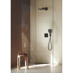 Casa si Gradina - Sanitare - Cazi si cabine de dus - Coloane si seturi de dus - Dus fix Grohe 264792430, 310 mm, 1 bar, 430 mm, 2 pulverizari, 1/2 conexiune instalare, pivotant, Negru - Infinity.ro