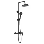 Casa si Gradina - Sanitare - Cazi si cabine de dus - Coloane si seturi de dus - Sistem de dus Roca A5A976ENB0, 200 mm, 1 bar, 100 mm, 1.75 m, 1120 mm, 344 mm, 1 functii palarie dus, Negru - Infinity.ro