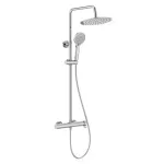 Casa si Gradina - Sanitare - Cazi si cabine de dus - Coloane si seturi de dus - Sistem de dus Roca A5A9A6EC00, 250 mm, 1 bar, 100 mm, 1.5 m, 970 mm, 340 mm, 1 functii palarie dus, Crom - Infinity.ro