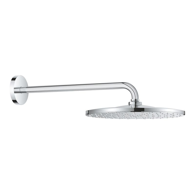 Casa si Gradina - Sanitare - Cazi si cabine de dus - Coloane si seturi de dus - Dus fix Grohe 26557000, 310 mm, 1 bar, 422 mm, 1 pulverizari, 1/2 conexiune instalare, pivotant, Crom - Infinity.ro