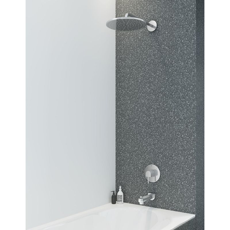 Casa si Gradina - Sanitare - Cazi si cabine de dus - Coloane si seturi de dus - Dus fix Grohe 26557000, 310 mm, 1 bar, 422 mm, 1 pulverizari, 1/2 conexiune instalare, pivotant, Crom - Infinity.ro