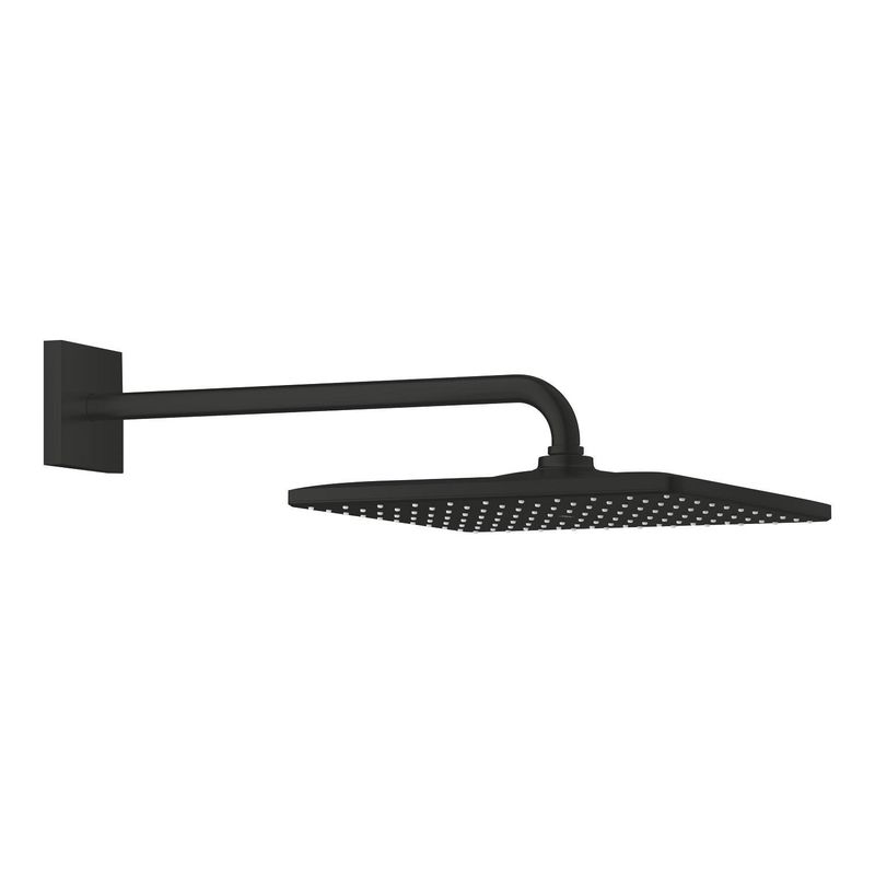 Casa si Gradina - Sanitare - Cazi si cabine de dus - Coloane si seturi de dus - Dus fix Grohe 265642430, 310 mm, 1 bar, 422 mm, 1 pulverizari, 1/2 conexiune instalare, pivotant, Negru - Infinity.ro