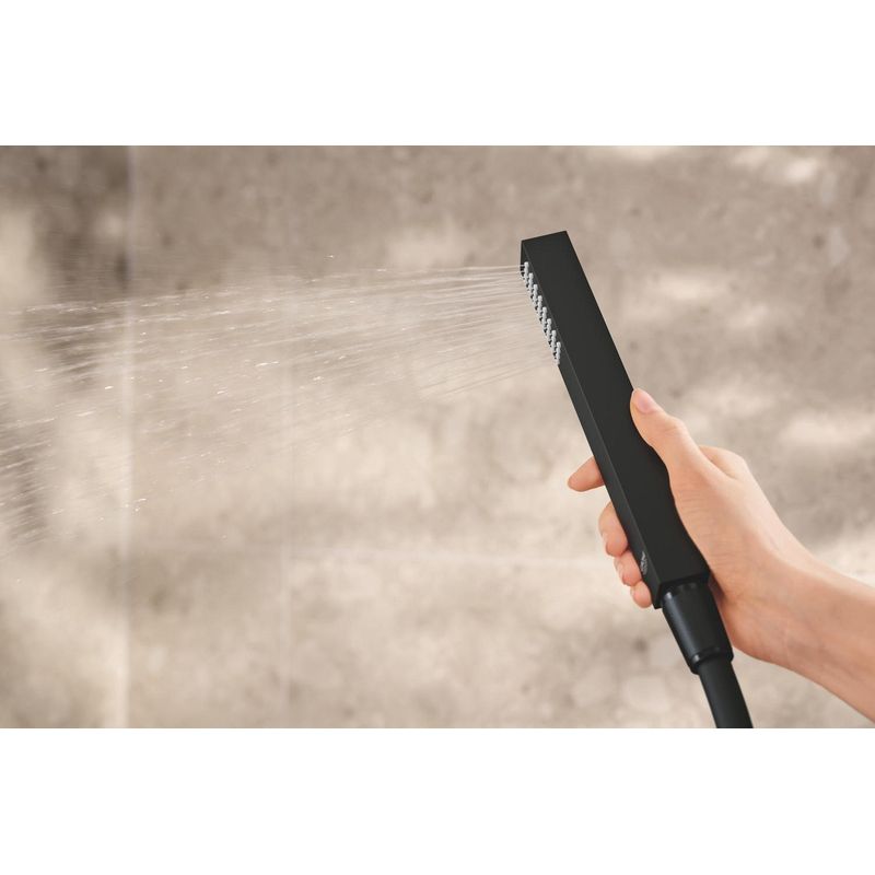 Casa si Gradina - Sanitare - Cazi si cabine de dus - Coloane si seturi de dus - Sistem dus Grohe 348812430, 310 mm, 1.2 bar, 30 mm, 1.5 m, 422 mm, 1 functii palarie dus, 1 functii para dus, Negru - Infinity.ro