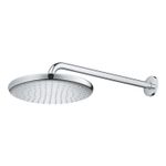 Casa si Gradina - Sanitare - Cazi si cabine de dus - Coloane si seturi de dus - Dus fix Grohe 26663000, 250 mm, 1 bar, 380 mm, 1 pulverizari, 1 functii, 1/2 conexiune instalare, Crom - Infinity.ro