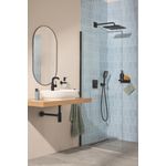 Casa si Gradina - Sanitare - Cazi si cabine de dus - Coloane si seturi de dus - Dus fix Grohe 265642430, 310 mm, 1 bar, 422 mm, 1 pulverizari, 1/2 conexiune instalare, pivotant, Negru - Infinity.ro
