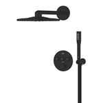 Casa si Gradina - Sanitare - Cazi si cabine de dus - Coloane si seturi de dus - Sistem dus Grohe 348742430, 310 mm, 1.2 bar, 30 mm, 1.5 m, 430 mm, 2 functii palarie dus, 1 functii para dus, Negru - Infinity.ro