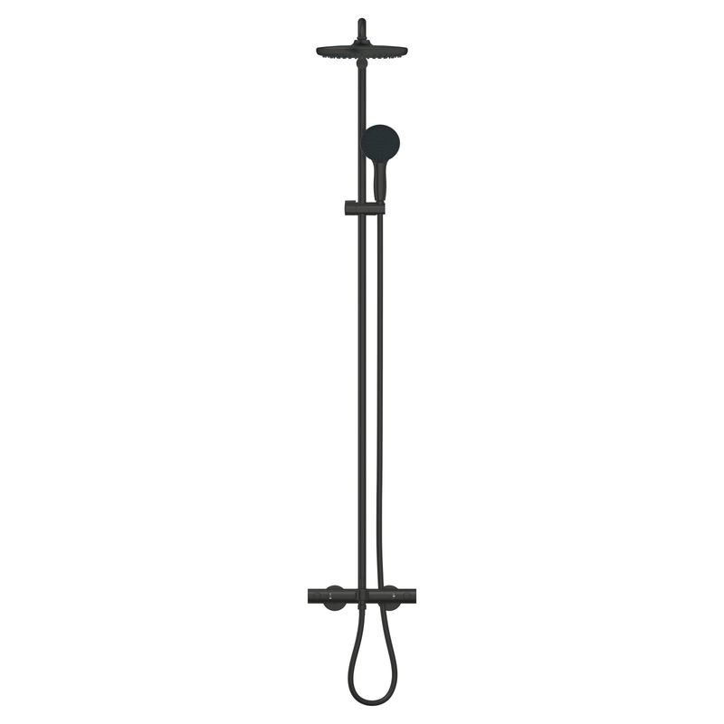 Casa si Gradina - Sanitare - Cazi si cabine de dus - Coloane si seturi de dus - Sistem dus Grohe 269882431, 250 mm, 1 bar, 110 mm, 1.75 m, 1588 mm, 412 mm, 1 functii palarie dus, Negru - Infinity.ro