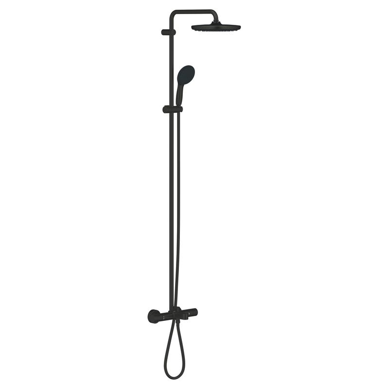 Casa si Gradina - Sanitare - Cazi si cabine de dus - Coloane si seturi de dus - Sistem dus Grohe 269882431, 250 mm, 1 bar, 110 mm, 1.75 m, 1588 mm, 412 mm, 1 functii palarie dus, Negru - Infinity.ro