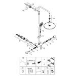 Casa si Gradina - Sanitare - Cazi si cabine de dus - Coloane si seturi de dus - Sistem dus Grohe 27968001, 310 mm, 1 bar, 130 mm, 1.75 m, 1118 mm, 472 mm, 1 functii palarie dus, Crom - Infinity.ro