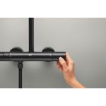 Casa si Gradina - Sanitare - Cazi si cabine de dus - Coloane si seturi de dus - Sistem dus Grohe 269842431, 250 mm, 1 bar, 110 mm, 1.75 m, 1588 mm, 412 mm, 1 functii palarie dus, Negru - Infinity.ro