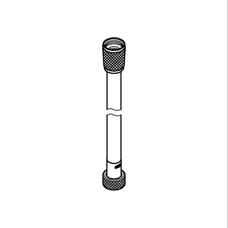 Casa si Gradina - Sanitare - Cazi si cabine de dus - Coloane si seturi de dus - Furtun dus Grohe 26334001, 1 m, 12 bar, 1/2 tip conexiune para dus, 1/2 tip conexiune baterie, furtun antirasucire, Crom - Infinity.ro
