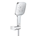 Casa si Gradina - Sanitare - Cazi si cabine de dus - Coloane si seturi de dus - Set para de dus Grohe 26588000, 130 mm, 1.5 m, 233 mm, 3 functii, 1/2 racord, sistem anticalcar, Crom - Infinity.ro