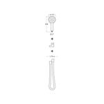 Casa si Gradina - Sanitare - Cazi si cabine de dus - Coloane si seturi de dus - Set para dus Roca A5BCD09C00, 110 mm, 1.7 m, 250 mm, 1 functii, 1/2 racord, sistem anticalcar, universal, Crom - Infinity.ro