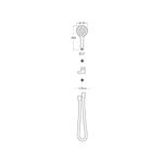 Casa si Gradina - Sanitare - Cazi si cabine de dus - Coloane si seturi de dus - Set para dus Roca A5BG309C00, 110 mm, 1.7 m, 250 mm, 3 functii, 1/2 racord, sistem anticalcar, universal, Crom - Infinity.ro