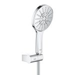 Casa si Gradina - Sanitare - Cazi si cabine de dus - Coloane si seturi de dus - Set para dus Grohe 26580000, 130 mm, 1.5 m, 247 mm, 3 functii, 1/2 racord, sistem anticalcar, suport dus reglabil, Crom - Infinity.ro