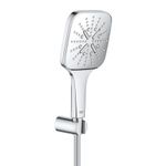 Casa si Gradina - Sanitare - Cazi si cabine de dus - Coloane si seturi de dus - Set para dus Grohe 26589000, 130 mm, 1.5 m, 247 mm, 3 functii, 1/2 racord, sistem anticalcar, universal, Crom - Infinity.ro