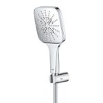 Casa si Gradina - Sanitare - Cazi si cabine de dus - Coloane si seturi de dus - Set para dus Grohe 26589000, 130 mm, 1.5 m, 247 mm, 3 functii, 1/2 racord, sistem anticalcar, universal, Crom - Infinity.ro