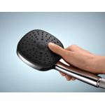 Casa si Gradina - Sanitare - Cazi si cabine de dus - Coloane si seturi de dus - Para de dus Grohe 26397001, 110 mm, 211 mm, 2 functii, 1/2 racord, sistem anticalcar, universal, Crom - Infinity.ro