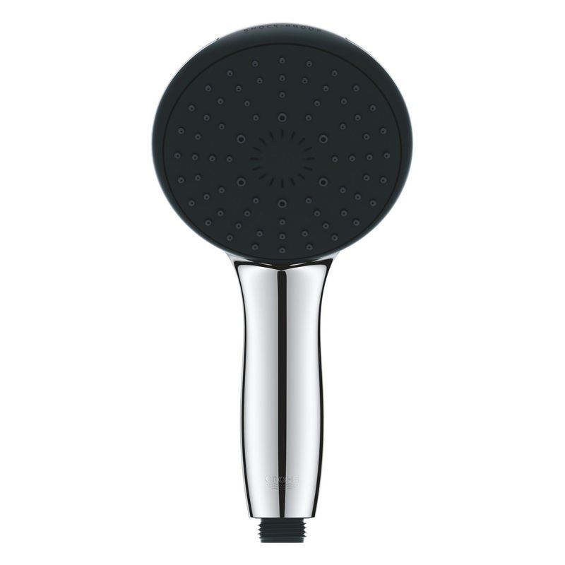 Casa si Gradina - Sanitare - Cazi si cabine de dus - Coloane si seturi de dus - Para de dus Grohe 26031001, 110 mm, 211 mm, 3 functii, 1/2 racord, sistem anticalcar, universal, Crom - Infinity.ro