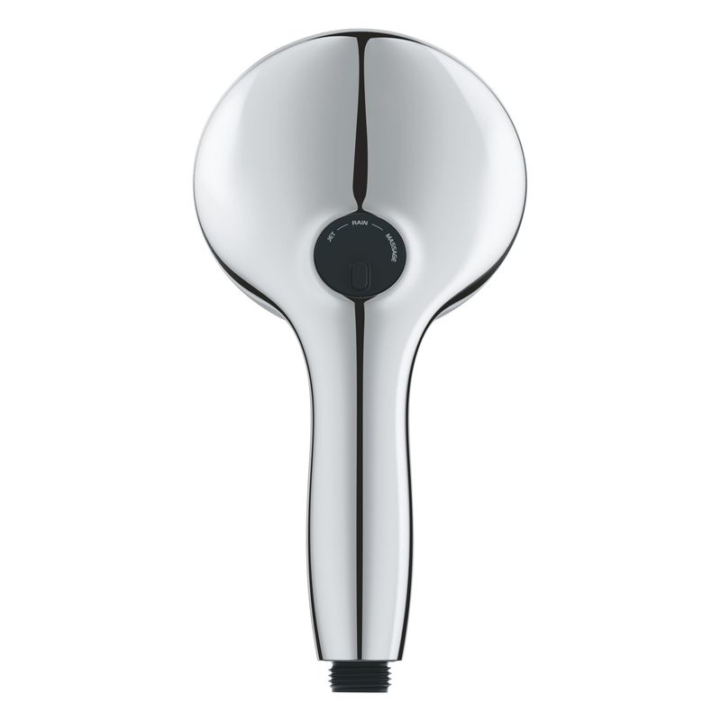 Casa si Gradina - Sanitare - Cazi si cabine de dus - Coloane si seturi de dus - Para de dus Grohe 26031001, 110 mm, 211 mm, 3 functii, 1/2 racord, sistem anticalcar, universal, Crom - Infinity.ro