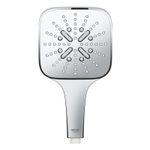 Casa si Gradina - Sanitare - Cazi si cabine de dus - Coloane si seturi de dus - Para de dus Grohe 26552000, 130 mm, 247 mm, 3 functii, 1/2 racord, sistem anticalcar, universal, Crom - Infinity.ro