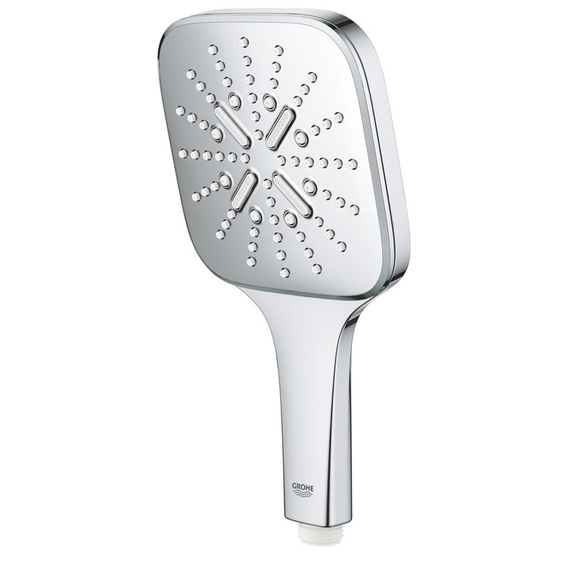 Casa si Gradina - Sanitare - Cazi si cabine de dus - Coloane si seturi de dus - Para de dus Grohe 26552000, 130 mm, 247 mm, 3 functii, 1/2 racord, sistem anticalcar, universal, Crom - Infinity.ro