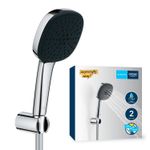 Casa si Gradina - Sanitare - Cazi si cabine de dus - Coloane si seturi de dus - Para de dus Grohe 26399001, 110 mm, 1.75 m, 211 mm, 2 functii, 1/2 racord, sistem anticalcar, universal, Crom - Infinity.ro