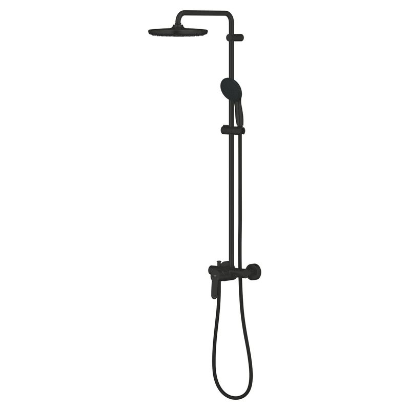 Casa si Gradina - Sanitare - Cazi si cabine de dus - Coloane si seturi de dus - Sistem dus Grohe 266732431, 250 mm, 0.9 bar, 110 mm, 1.75 m, 1118 mm, 412 mm, 1 functii palarie dus, Negru - Infinity.ro