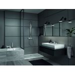 Casa si Gradina - Sanitare - Cazi si cabine de dus - Coloane si seturi de dus - Para de dus Grohe 26885000, 25 mm, 216 mm, 1 functii, 1/2 racord, sistem anticalcar, universal, Crom - Infinity.ro