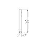 Casa si Gradina - Sanitare - Cazi si cabine de dus - Coloane si seturi de dus - Para de dus Grohe 26885000, 25 mm, 216 mm, 1 functii, 1/2 racord, sistem anticalcar, universal, Crom - Infinity.ro