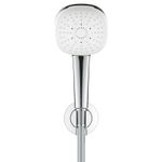 Casa si Gradina - Sanitare - Cazi si cabine de dus - Coloane si seturi de dus - Para de dus Grohe 26910003, 110 mm, 1.5 m, 221 mm, 3 functii, 1/2 racord, sistem anticalcar, universal, Crom - Infinity.ro