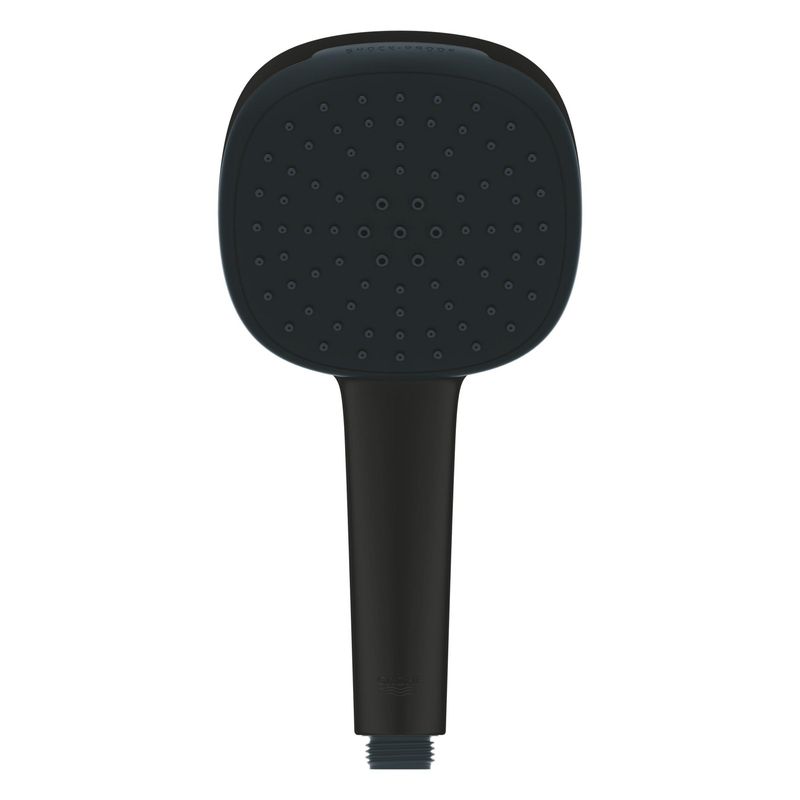 Casa si Gradina - Sanitare - Cazi si cabine de dus - Coloane si seturi de dus - Para de dus Grohe 269022433, 110 mm, 211 mm, 2 functii, 1/2 racord, sistem anticalcar, universal, Negru - Infinity.ro