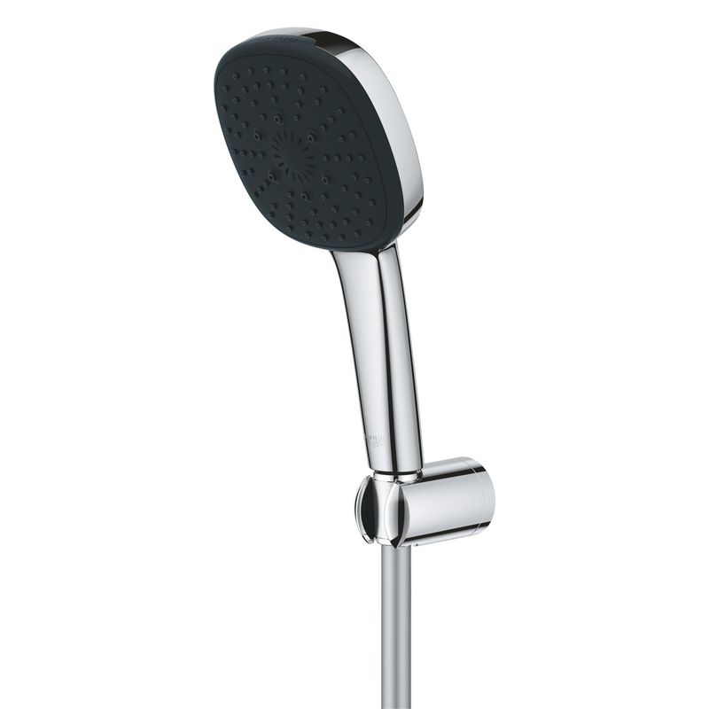Casa si Gradina - Sanitare - Cazi si cabine de dus - Coloane si seturi de dus - Para de dus Grohe 26176001, 110 mm, 1.75 m, 221 mm, 3 functii, 1/2 racord, sistem anticalcar, universal, Crom - Infinity.ro